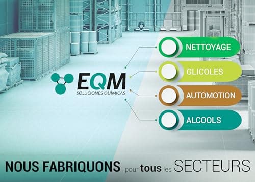 EQM - ECO-301 - Alcool Isopropylique Pur à 99,9% - 1L - Nettoyage de composants électroniques, objectifs et écrans - Nettoyage des résines d'impression 3D
