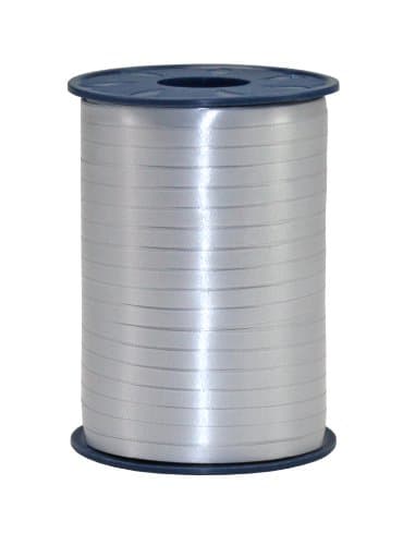 C.E. Pattberg AMERICA Ruban Paquet Cadeau argent, 500 m de Bolduc pour Emballage, Bolduc Largeur 5 mm, Accessoire de Décoration & Bricolage DIY, Ruban Décoratif pour Présents, en Toute Occasion