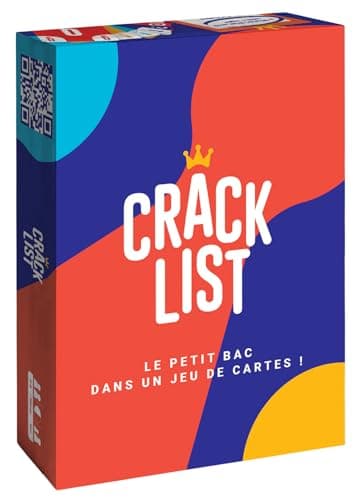 CRACK LIST, Jeu de Cartes Ambiance Type Petit Bac, 2-8 Joueurs 10+