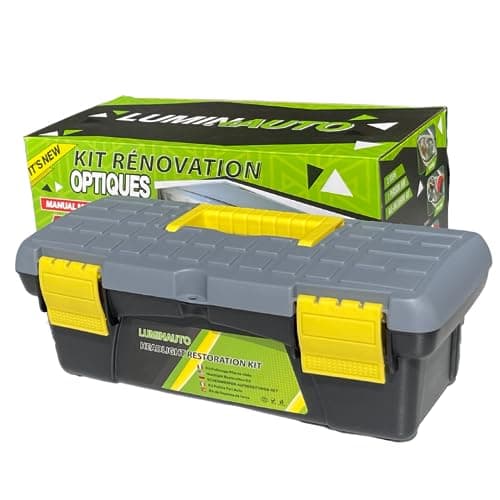 LUMINAUTO kit Renovation Phare Voiture Renovateur Phare Voiture - Kit Polissage Phare Voiture 2-en-1 pour Nettoyage et Restauration de phares pour Auto et Moto