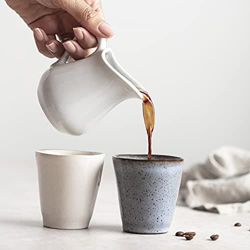 Origeens SET TASSE A CAFE EXPRESSO | Set Tasse Expresso Céramique Artisanale du Portugal | Service Tasse à café 120mL x4 | Coffret cadeau original
