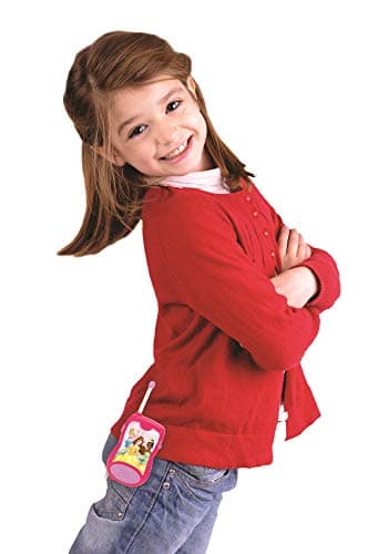 Lexibook Disney Princesses Cendrillon Raiponce Ariel Talkies-walkies, Jeu jouet communication enfant filles, Clip ceinture, à piles, Rose, TW12DP