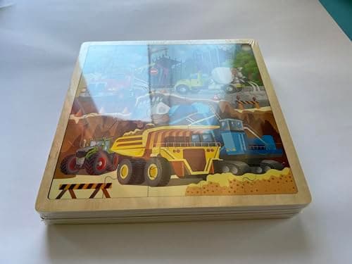 QUOKKA Puzzles de Transport en Bois pour Enfants de 3 à 5 Ans - 28 pièces - pour Enfants de 4 à 8 Ans - Jouets de Transport en Bois pour Enfants de 6 à 8 Ans