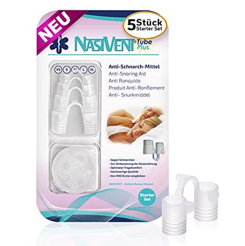 NASIVENT PREMIUM dispositif anti-ronflement - (Set de démarrage) - amélioration de la respiration nasale - écarteur de nez - Unique en son genre grâce à des chevilles de retenue innovantes