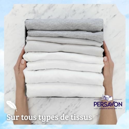 Persavon - Lessive Bébé, à l'Extrait d'Abricot BIO, Hypoallergénique, Peaux Sensibles, Sans Colorant, 33 Lavages - 1500 ml