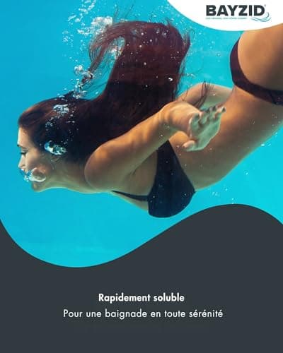 Höfer Chemie 1 x 1 kg BAYZID Granulé de Chlore Choc pour Piscine – Hautement Efficace, Rapidement Soluble, Désinfection Ultra-Rapide pour Une Eau Propre et Hygiénique