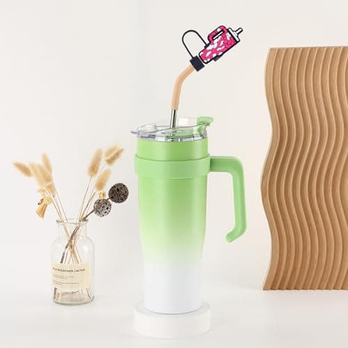 6pcs Stanley Cup Kit d'accessoires pour Tasse, Couvercles de Paille pour Tasse Stanley, 9-10 mm, Anti-Poussière, Couvre Paille Réutilisables en Silicone pour Accessoires de Gobelet Stanley Cup