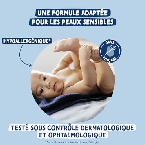 DODIE Lot de 3 Eaux Nettoyantes 3 en 1 (3 x 500 mL) - Nettoyant Visage, Corps et Siège – 98% d’ingrédients d’origine naturelle, Hypoallergénique - Dès la naissance
