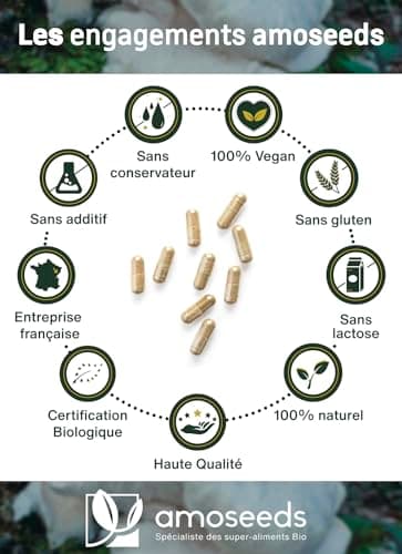 Hericium Erinaceus BIO | Champignon de la Mémoire | Hautement Dosé, 37% Polysaccharides | 120 gélules vegan | Lion’s Mane, Vegan, Sans Additifs | Qualité Supérieure | Fabriqué en France