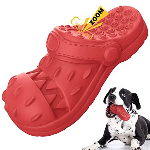 RUXAN Jouet à Mâcher Indestructible pour Chien - Résistant Jouet Chien de Nettoyage des Dents en Caoutchouc - Grincer Interactif Jouet pour Petits Moyens Grande Chiens