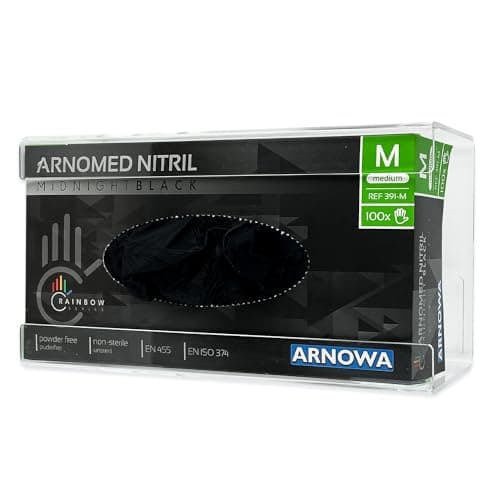 ARNOMED Support gant pour gants jetables, 1 support de gants jetables pour 1 boîte, support mural pour gants jetables, distributeur de gants transparent en acrylique en 24,6 x 10,6 x 13,5cm