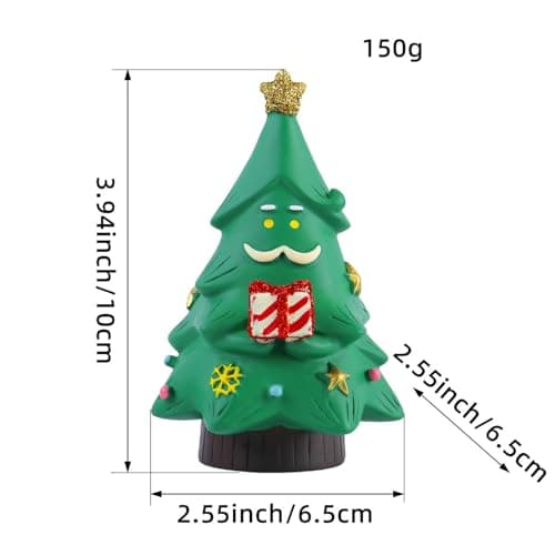 Sapin de Noël miniature – Décorations de table en résine – Sapin de Noël vieil homme en résine pour bas de Noël