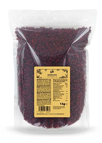 KoRo - Epine-vinette Berbéris 1 kg Sans additifs - Sans sucre ajouté, sans soufre, naturel