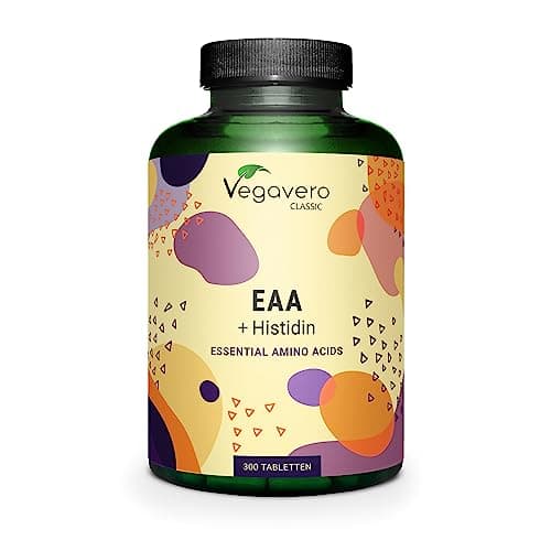 BCAA 2.1.1 | Dosage Elevé : 3000 mg | 8 Acides Aminés Essentiels (EAA) + Histidine | 100% NATUREL | Récupération + Développement Musculaire | Sans Additifs & Vegan | 300 Comprimés | Vegavero®