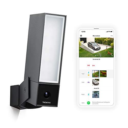 Netatmo outdoor Pack 2 Caméras Extérieures, Détection de Personnes,1920p, Voitures et Animaux, Aluminium Noir, NBU-2-NOC-AMZ