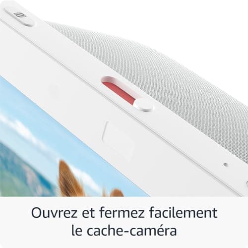 Echo Show 8 (Nouvelle génération) | Écran tactile HD connecté avec son spatial, hub connecté intégré et Alexa | Blanc