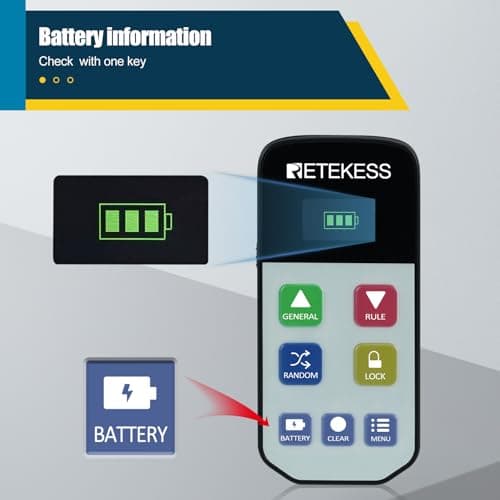 Retekess TM102 Buzzer pour Jeux de Questions, Buzzer Connecté, 3 Modes de Réponse, Mode Aléatoire, Avertissement de Batterie Faible, pour Les Compétitions Scolaires, Les Tests de Quiz