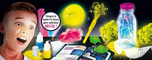 Liscianigiochi - I'M A GENIUS - La Science Phosphorescente - Le Laboratoire de l'Obscurité - Jeu Educatif Scientifique - Des Expériences qui Brillent dans le Noir - De 7 à 12 ANS