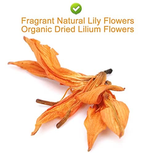 Plant Gift Fragrant Natural Lily Flowers 35G/1.23oz 百合花 Fleurs de lys, fleurs de lys séchées biologiques, thé santé, thé de lys chinois