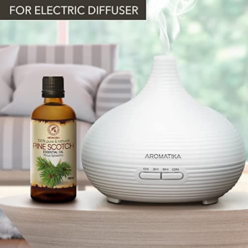 Huile Essentielle Pin 100ml - Pinus Sylvestris - Naturelle pour un Bon Sommeil - Beauté - Bain - Aromathérapie - Relaxation - Spa - Diffuseur Arôme & Lampe - Pine Scotch Oil