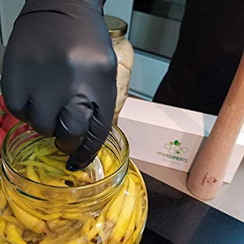 myFERMENTS Bocaux en Verre Avec Couvercle - Grand Mason Jar de 4.25 l- Bouteille à Large Goulot pour Infuser de Gros Morceaux de Fruits - Récipient Alimentaire Hermétique Sans Odeurs - Set de 2