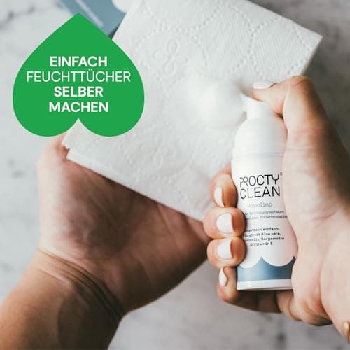ProctyClean® PopoLino Mousse nettoyante douce avec aloe vera, hamamélis, bergamote et vitamine E