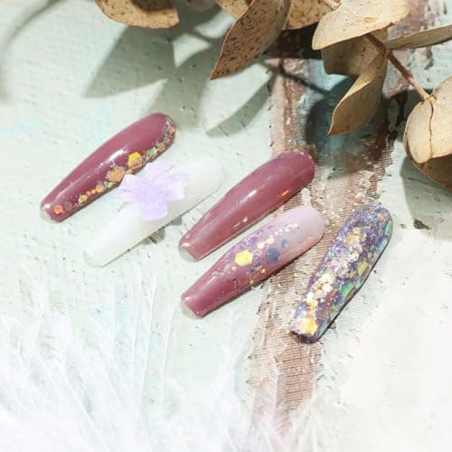 GZMAYUEN 12 Couleurs Paillettes Ongles Nail Art Glitter, Poudre Paillette Holographiques Deco Ongle pour DIY Festival Visage Corps Nail Art Décoration