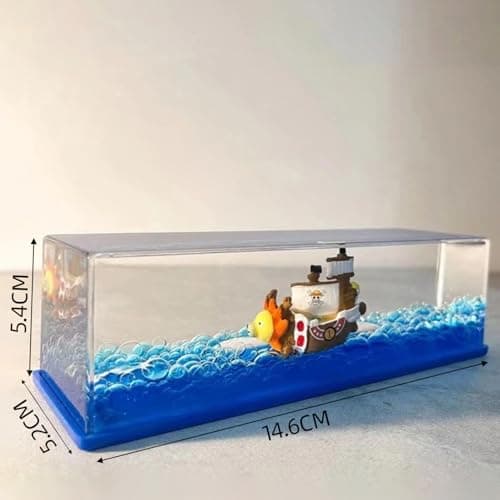 Tuzsocr One Piece Model Ship,Black Pearl Pirate Ship,Titanic Toy Cadeau,Modèle Fluide de Bateau de croisière en Acrylique,Soulagement du Stress,pour Ornement de Bureau de décoration (Style 4)