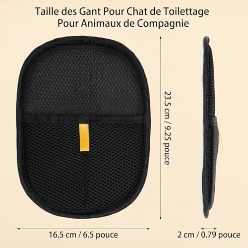 Kunoli 2 Pièces Gant Poil Chat, Double Face Brosse Poils Animaux, Réutilisable Brosse Anti Poils Animaux pour Lavage DémêLage Et Toilettage, Gant Brosse Chat pour Canapé Meubles Tapis Siège Auto