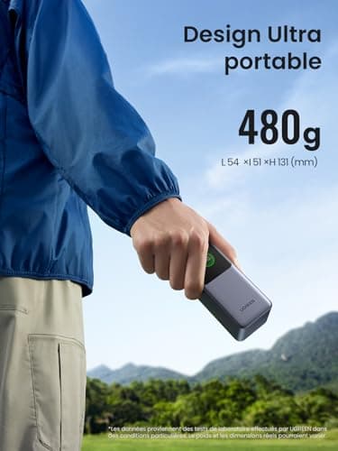 UGREEN Nexode Batterie Externe 20000mAh 130W Power Bank USB C Charge Rapide de 3 Ports PD QC 3.0 Écran Numérique Compatible avec iPhone 16 Plus Pro Max 15 Galaxy S24 Ultra MacBook Pro Air iPad Pro