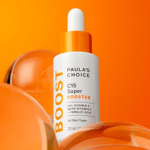 Paula's Choice C15 Vitamine C Super BOOSTER - Anti-Âge Sérum avec 15% Vitamine C - Estompe les Taches Brunes pour une Peau Terne - avec Acide Férulique - Tous Types de Peaux - 20 ml