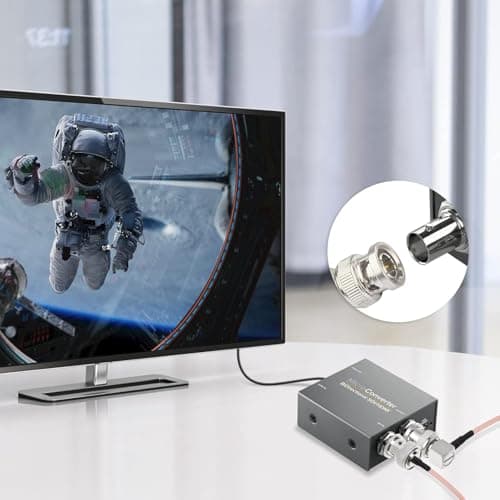 Superbat Câble SDI Vidéo 50cm Câble BNC Double Mâle à Angle Droit RG179 75 Ohms, pour Équipement Vidéo Caméra BMCC, Supporte Câble Vidéo HD-SDI 3G-SDI 4K 8K SDI (Double Angle Droit, 1 Pièce).