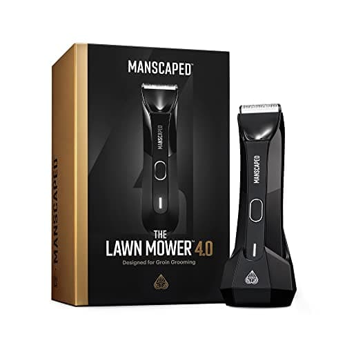 Tondeuse corps électrique MANSCAPED®, The Lawn Mower® 4.0, Têtes de lame en céramique SkinSafe® remplaçables, Tondeuse étanche, Rechargeable, Charge sans fil, Rasoir d'hygiène masculine ultime