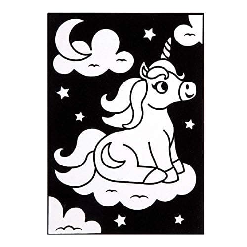 Baker Ross Coloriage en Velours motif Licornes - Lot de 10, Activites Manuelles pour les Enfants (FE258)