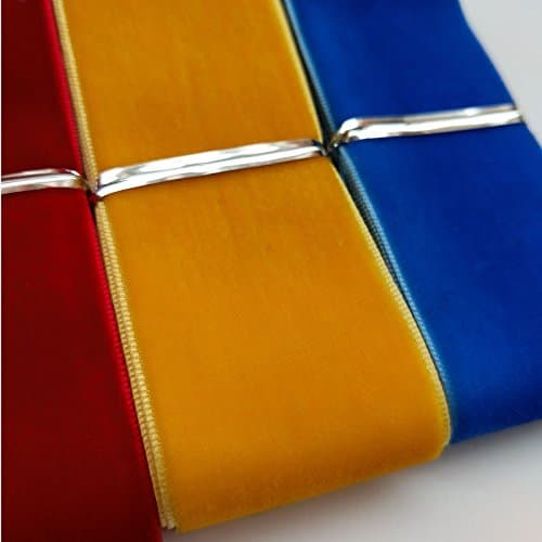 Chenkou Craft - Lot de rubans de velours de 18,3 m, largeur de 40 m, 20 couleurs en vrac