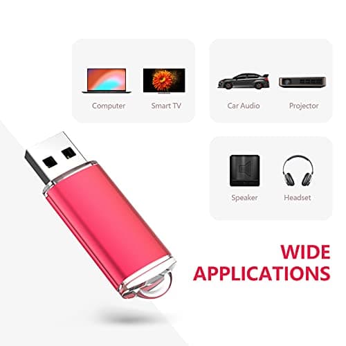 KOOTION 32Go Clé USB 2.0 Clef USB avec Trousseau 32Go Imperméable à l’Eau Jump Drive Mémoire Stick pour la Sauvegarde de l’Ordinateur/Ordinateur Portable