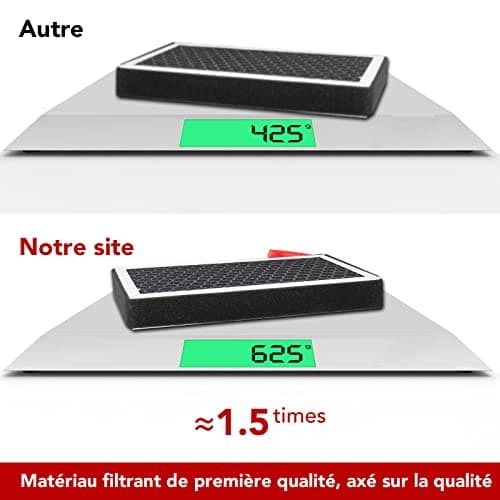 BASENOR Tesla Model 3 Model Y filtre à air de cabine HEPA filtre de remplacement charbon actif Tesla accessoires ensemble de 2 2019-2024