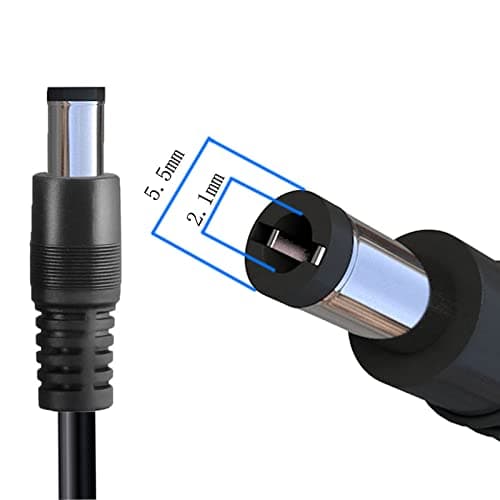 ZkeeShop Allume-cigare vers DC5521,Allume-cigare vers DC 5,5 x 2,1mm,Chargeur de voiture 12V 18AWG Câble d'extension Adaptateur chargeur solaire Compatible pour haut-parleur Powerstation 3m