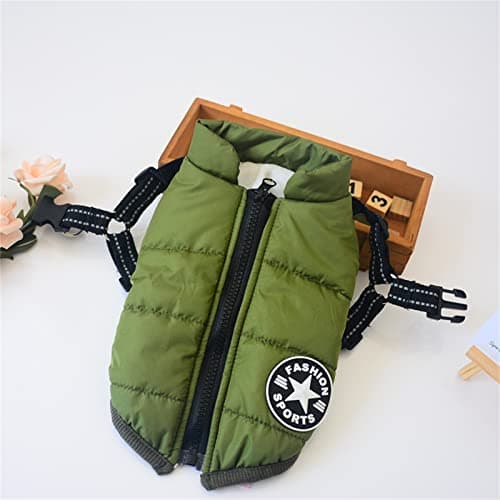 Manteau d'hiver imperméable pour chien, manteau d'hiver chaud avec harnais pour petits, moyens et grands, vêtements de petite taille, manteau d'hiver imperméable, gilet chaud