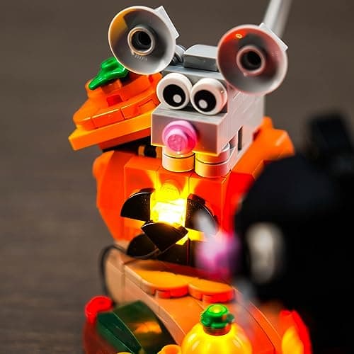 Kit de lumières LED pour Lego 40570 Halloween Chat et Souris (Pas de Lego), kit d'éclairage de décoration pour Lego Halloween Chat et Souris, Jouet créatif pour Adultes et Enfants