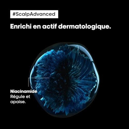 L'Oréal Professionnel, Routine Apaisante Anti-Inconfort, Cuirs Chevelus Sensibles & Sujets aux Démangeaisons, Shampoing Dermo-Régulateur, Traitement Apaisant et Hydratant, Scalp Advanced