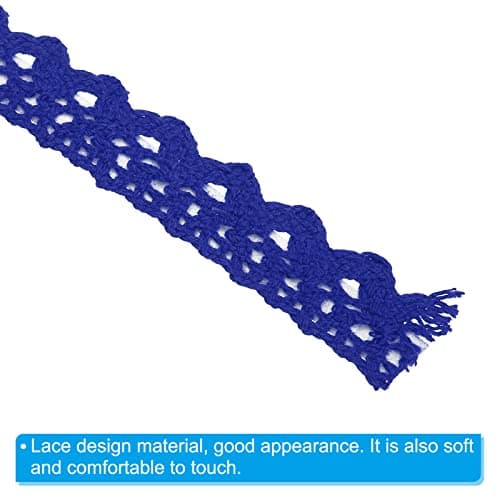 PATIKIL Dentelle Ruban Auto-adhésif Dentelle Film, 2 Rouleaux Coton Masquage Autocollant pour Détail Accent Mur orner Art, Bleu