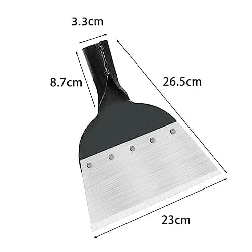 Pelle de Nettoyage de Jardin,Pelle de Jardin Multifonction,Multifonctionnelle en Acier de DéSherbage,Outil de DéSherbage Agricole, pour Jardin,DéSherbage,Plantation,DéSherbage de La Ferme(23cm)