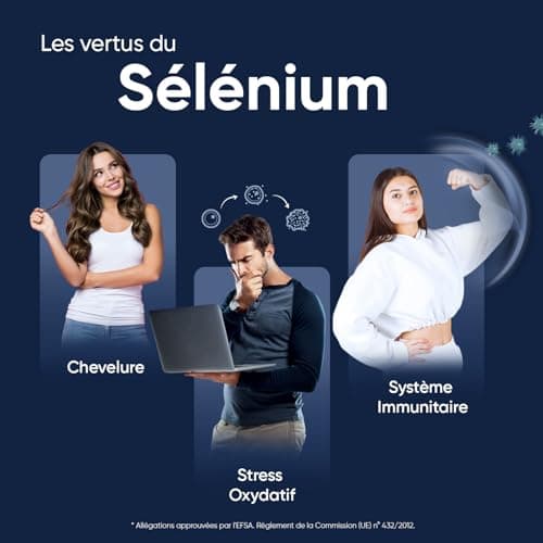 Selenium 200mcg (L Selenomethionine) 365 Comprimés Vegan (+1 An), 1 Comprimé Tous Les 2 Jours - Thyroïde, Cheveux, Ongles, Système Immunitaire, Antioxydant - Haute Absorption & Dosage Puissant