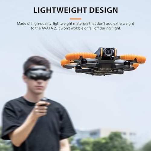 STARTRC avata 2 protecteur d'hélice pour DJI avata 2 drone protection Bumper pour DJI avata 2 fly more combo accessoires anticollision protecteur de prop antichoc (orange)