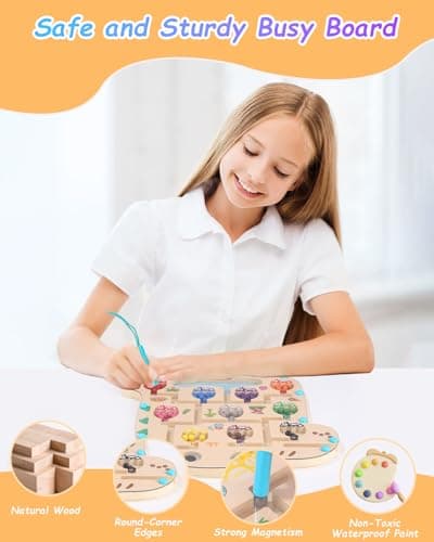 Bixury Labyrinthe Magnetique Jeux Enfant 3 Ans, Jeux Montessori Spielzeug 3 4 5 Ans en Bois pour Forme de Dinosaure Magnetspiel, Motricitépour garçons Filles Educatif Cadeau 3-7 Ans
