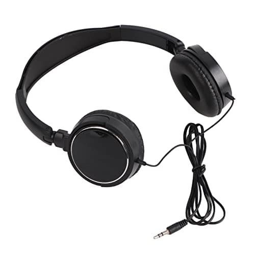 Elprico Casque PC, Casque Filaire Compact Pliable stéréo HiFi Musique Prise en des écouteurs Carte TF