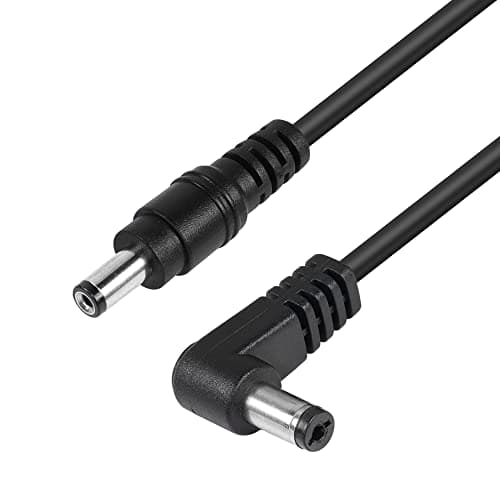 Cordon d'alimentation DC 5.5mm x 2.1mm, câble Adaptateur DC 5.5mm x 2.1mm mâle vers mâle Droit,Stretched up to 1.5M