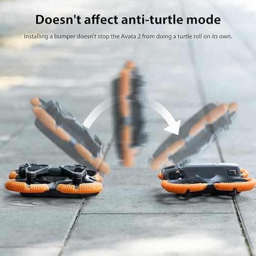 STARTRC avata 2 protecteur d'hélice pour DJI avata 2 drone protection Bumper pour DJI avata 2 fly more combo accessoires anticollision protecteur de prop antichoc (orange)