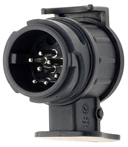 valonic Adaptateur de remorque de 13 Broches vers 7 Broches - Noir - pour Voiture, remorque, attelage, Caravane